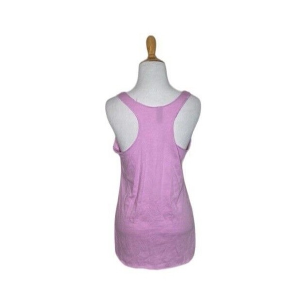 Next Level The Only BS I Need Is Beach and Sunshine Funny Summer Pink Tank Sz M - Picture 4 of 8